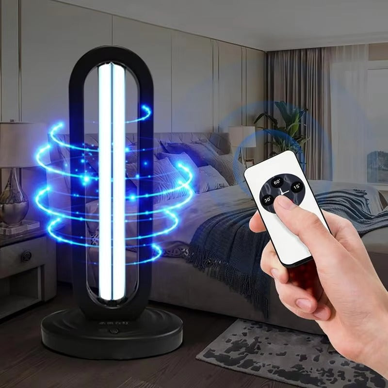 Luchtzuiveraar met UV-Ozon technologie tegen allergenen en stof, voor een allergievrije leefomgeving.