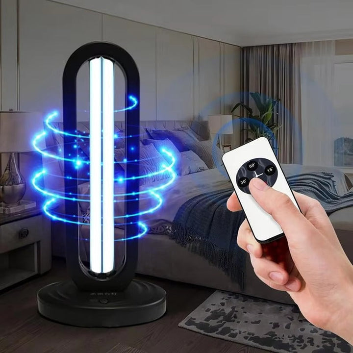 Luchtzuiveraar met UV-Ozon technologie tegen allergenen en stof, voor een allergievrije leefomgeving.