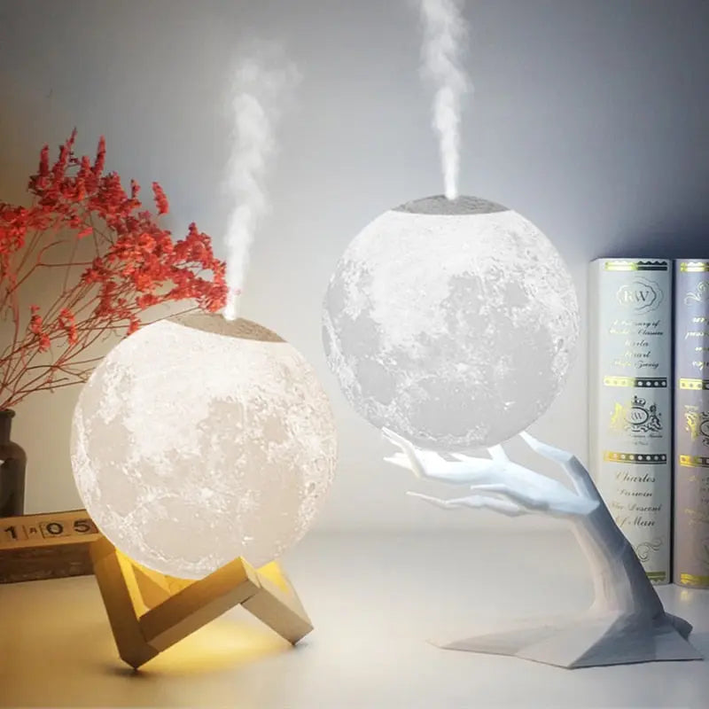 Elegante sfeerlamp en luchtbevochtiger. Voegt stijl en functionaliteit toe aan elk huisinterieur.