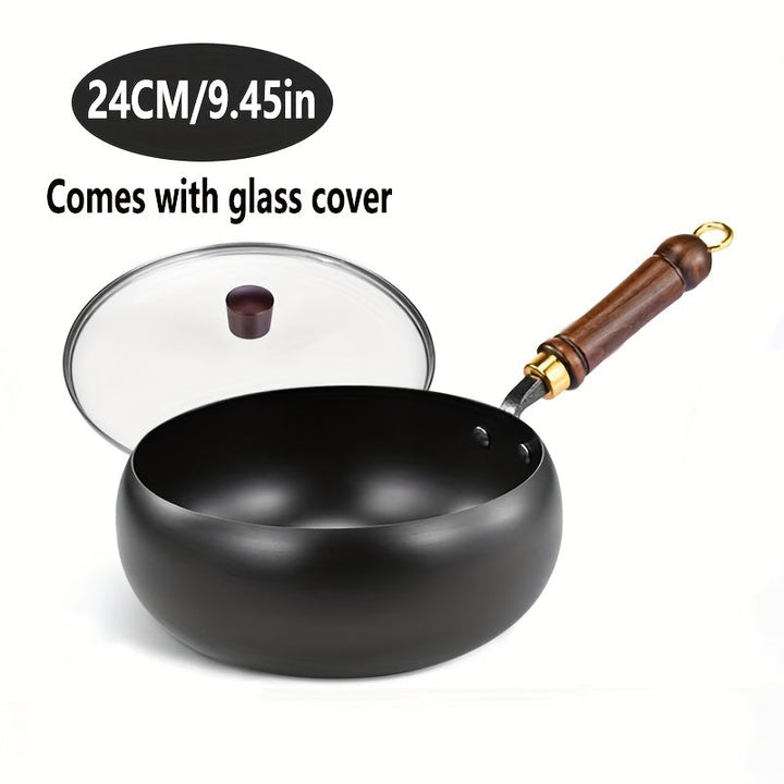 Lege ChefMaster gietijzeren braadpan met deksel, klaar voor culinaire avonturen in de keuken.