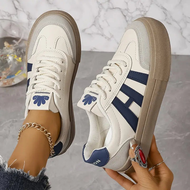 Comfortabele dames sneakers in stijlvolle kleuren voor dagelijks gebruik. Modern en veelzijdig.
