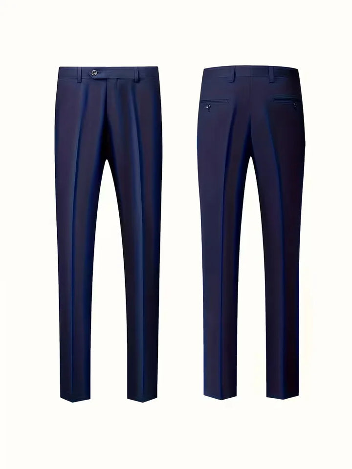Zakelijk slim fit kostuum, tweedelig, voor de moderne professional, elegant en comfortabel.