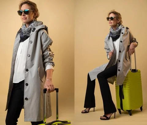 Modieuze oversized trenchcoat voor dames, lichtgewicht en comfortabel, perfect voor casual look.