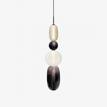 Moderne Hanglamp met Gekleurd Glas