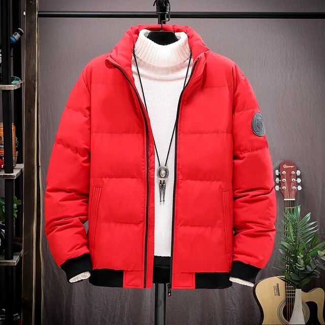 Veelzijdige heren gewatteerde jas in diverse kleuren, warm en comfortabel voor de winter.