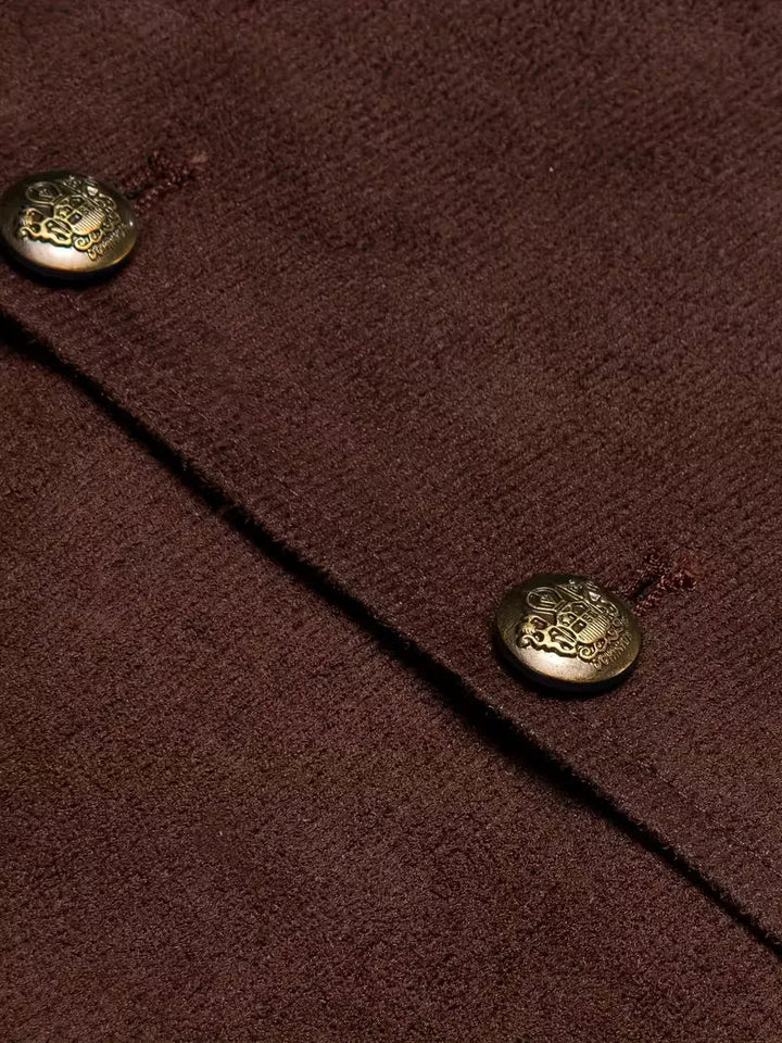 Heren gilet met knopen en V-hals, comfortabele pasvorm voor elke gelegenheid.