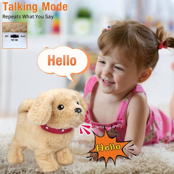 Levendige interactieve speelgoedhond BuddyPaw, pluche robotdier dat beweegt, voor urenlang speelplezier.