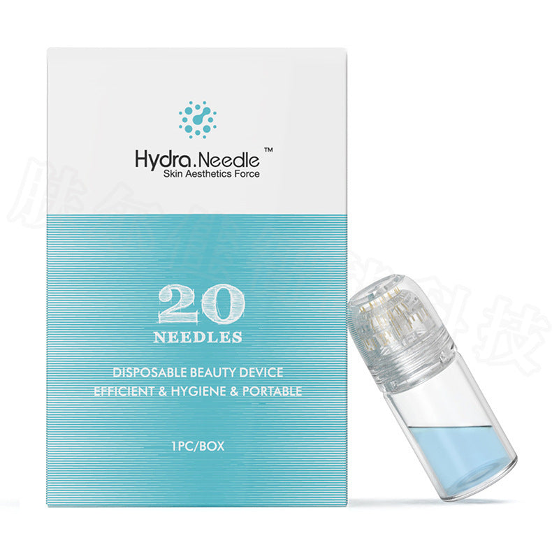 Gedetailleerde weergave van de microneedling derma stempel met fijne naalden voor effectieve huidverbetering.