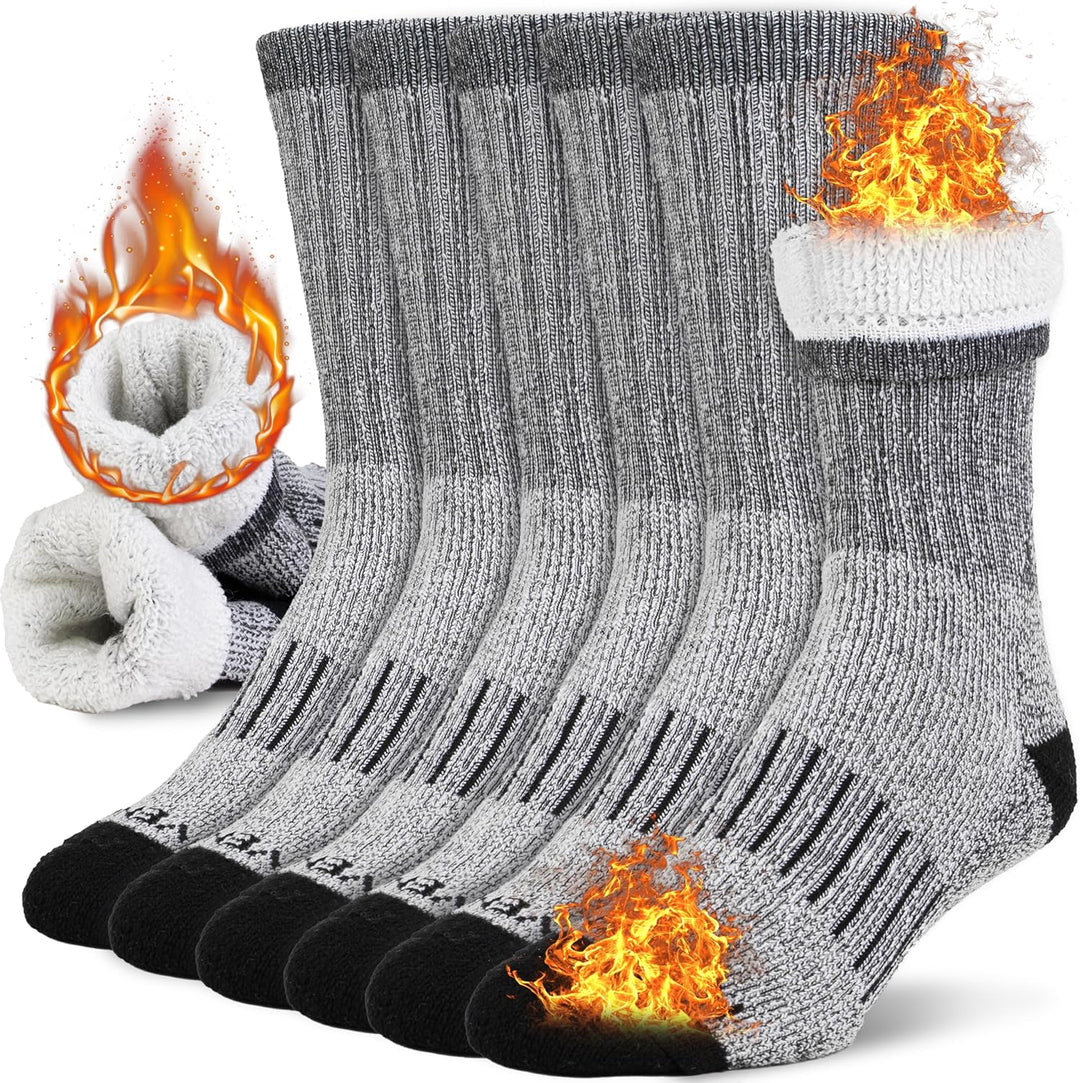 Warme HeatGrip thermische skisokken/wandelsokken voor dames & heren. Ideaal voor outdoor activiteiten in de winterkou.