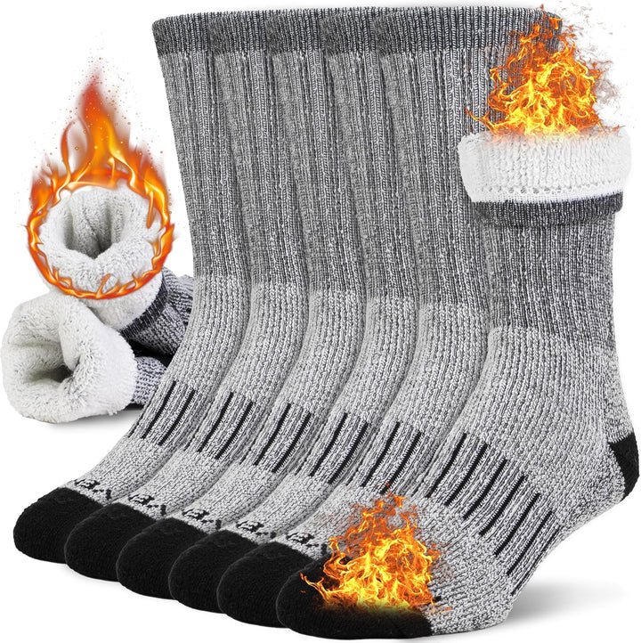 Warme HeatGrip thermische skisokken/wandelsokken voor dames & heren. Ideaal voor outdoor activiteiten in de winterkou.