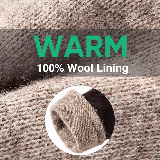 Essentiële heren winterhandschoenen Mason: warm, comfortabel, stijlvol PU-leer met touchscreen functie.