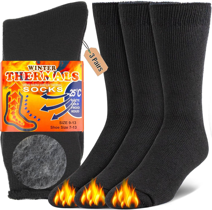 Geïsoleerde HeatGrip thermische bootsokken, unisex. Houdt voeten warm en comfortabel bij extreme winterkou, ideaal voor outdoor.