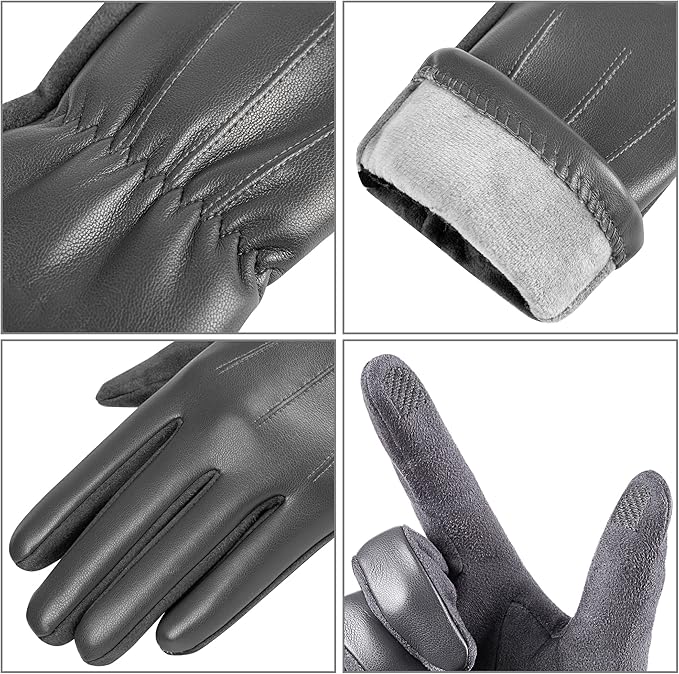 Victor suède leren winterhandschoenen voor mannen, duurzaam en warm, geschikt voor buitenactiviteiten.
