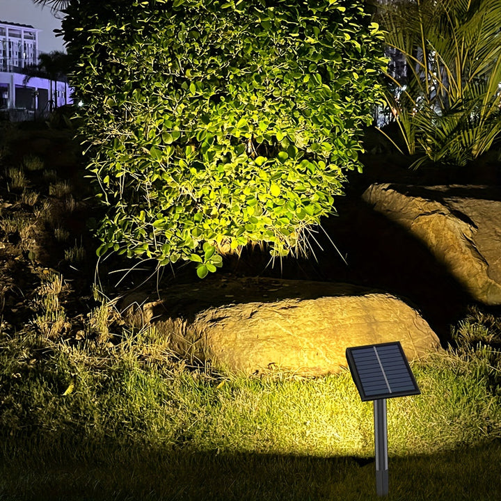 Duurzame 9 LED solar tuinlamp met zonne-energie. Perfect voor energiezuinige buitenverlichting en tuindecoratie.