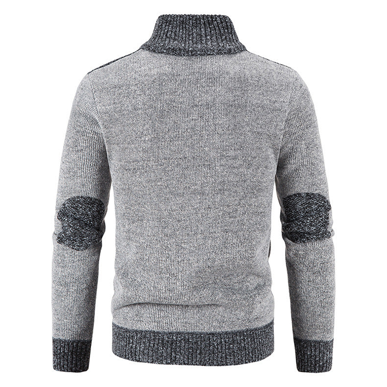 Comfortabel heren vest met opstaande kraag, ideaal voor herfst- en winterdagen.