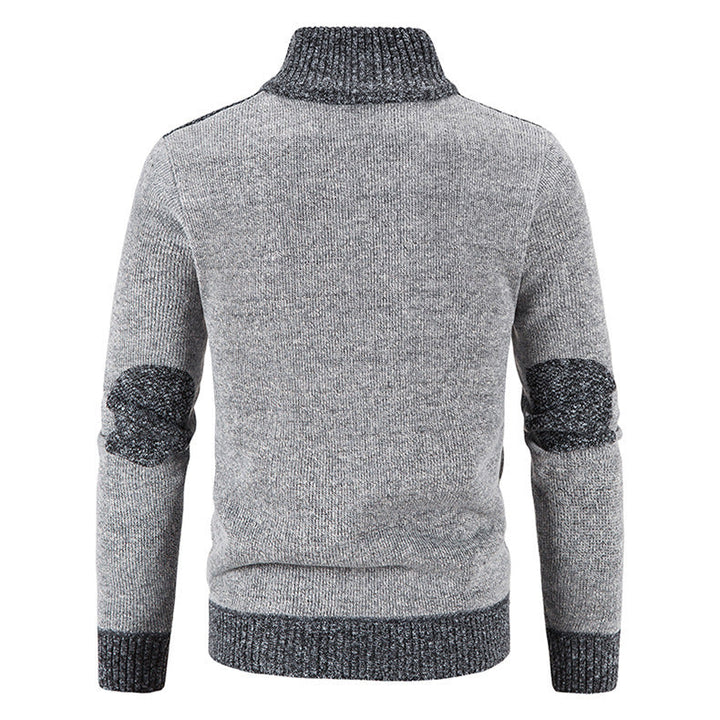 Comfortabel heren vest met opstaande kraag, ideaal voor herfst- en winterdagen.