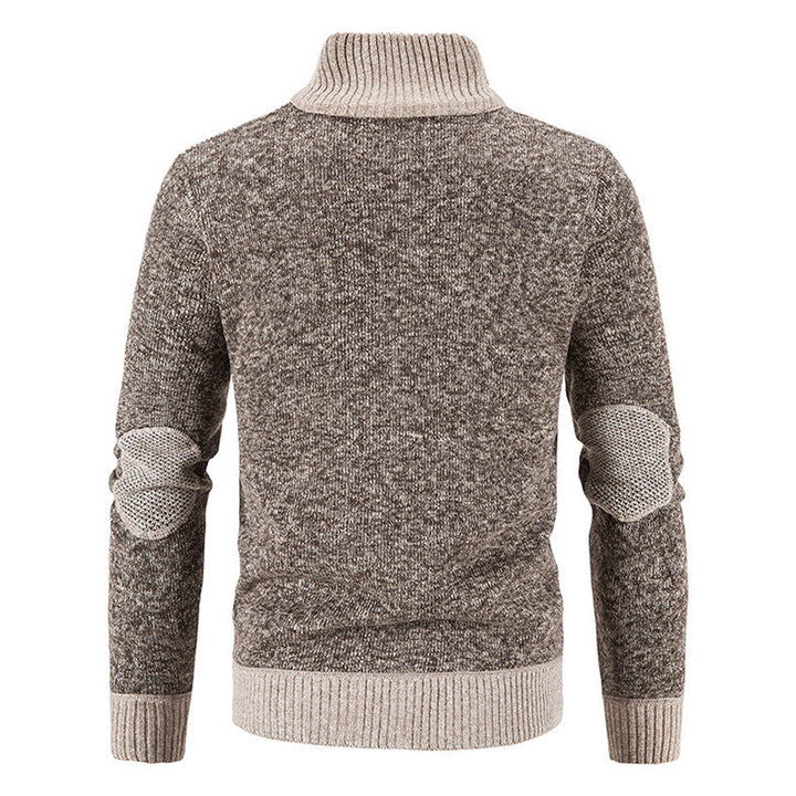 Herenvest met contrasterende kraag, geeft een eigentijdse touch aan je outfit.