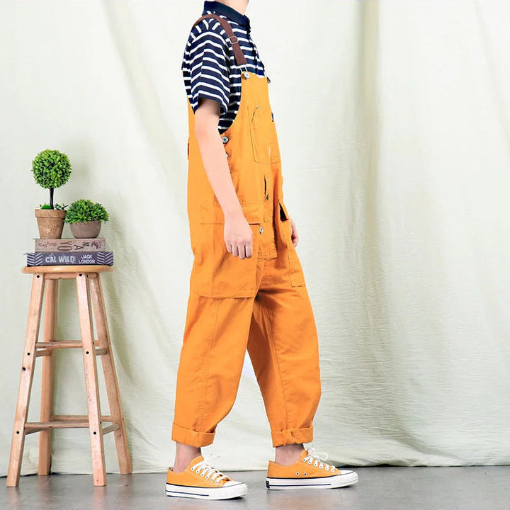 Stijlvolle heren cargo overall met ruime zakken, duurzaam voor werk en streetwear, Hoymans merk.