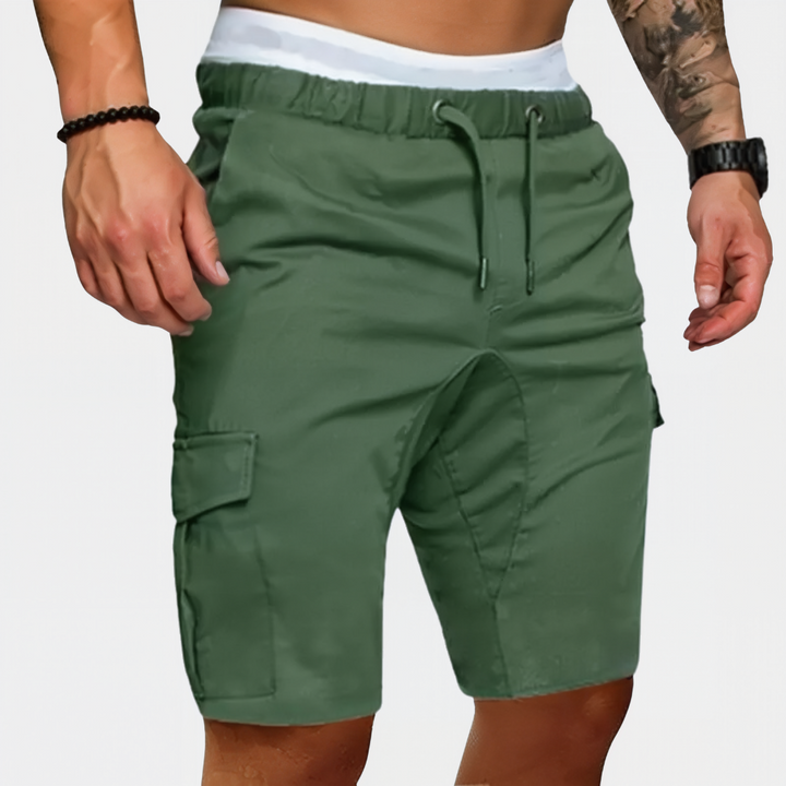 Heren trainingsshorts van Hoymans, perfect voor gym of workout. Met verstelbare taille.