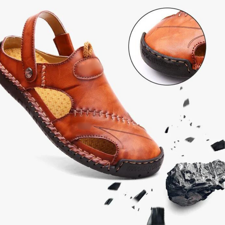 Comfortabele Marco mannen sandalen, orthopedisch voor maximale voetondersteuning tijdens de zomer.