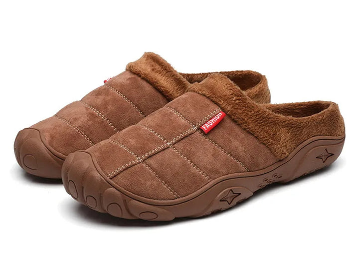Warme instappers voor heren, comfortabele pantoffels met een casual stijl. Met antislip.