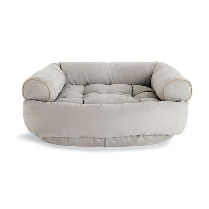 CalmPaw orthopedische hondenbank met hoge randen biedt comfortabele ondersteuning voor honden met angst of artritis.