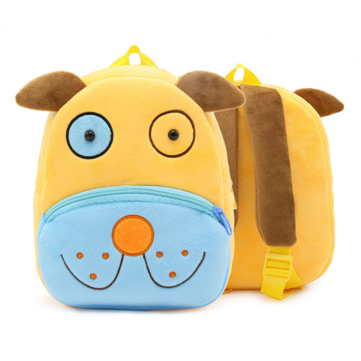 Kinderrugzak met schattig pluche dier, een comfortabel kinderaccessoire.