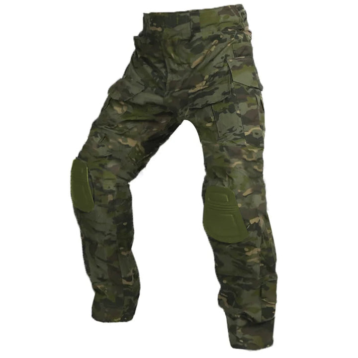 Veelzijdige herenbroek met kniebescherming, perfect als werkbroek of voor buitenactiviteiten.