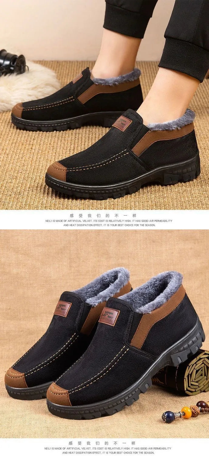 Stijlvolle en functionele heren winterschoenen; perfect voor stadswandelingen of outdoor avonturen.
