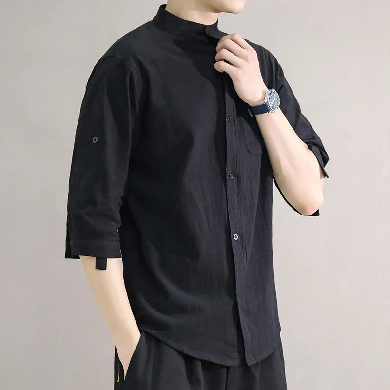 Hoogwaardig heren plus size overhemd, comfortabel en stijlvol, ideaal voor casual en zomerse gelegenheden.