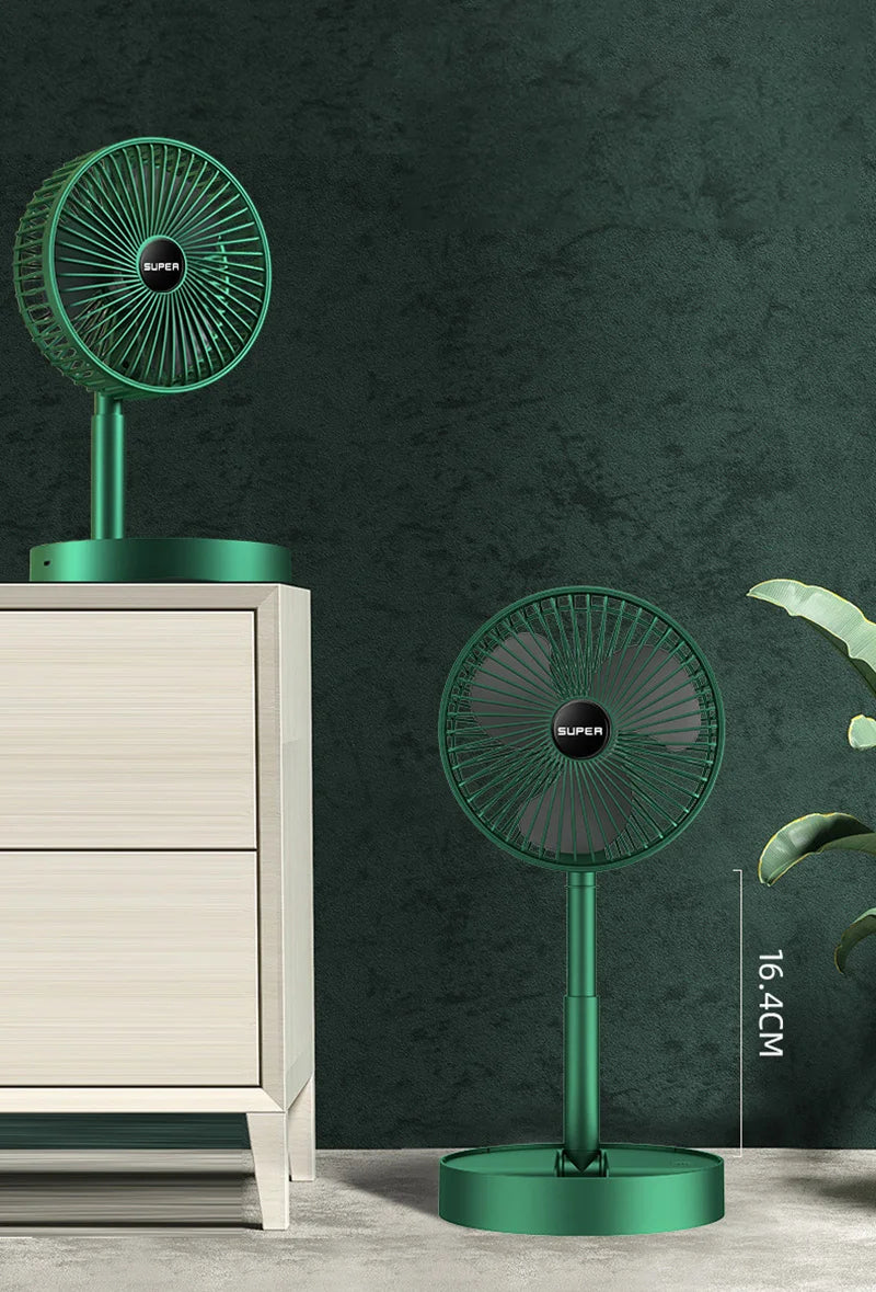 Krachtige USB-tafelventilator levert sterke luchtstroom, perfect voor snelle koeling in de zomer.