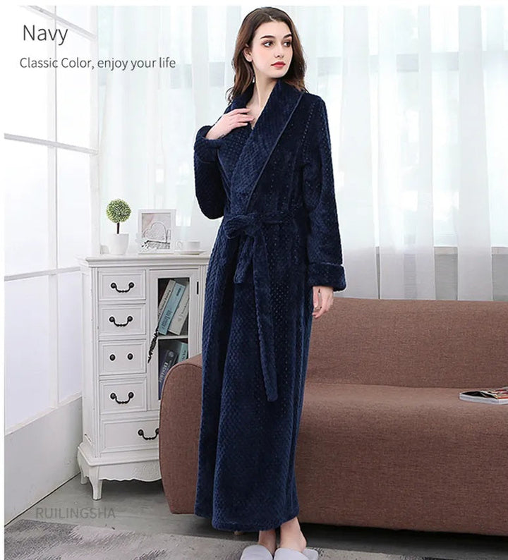 Luxe dames badjas, een perfect cadeau voor ontspanning, comfort en stijlvolle loungewear.