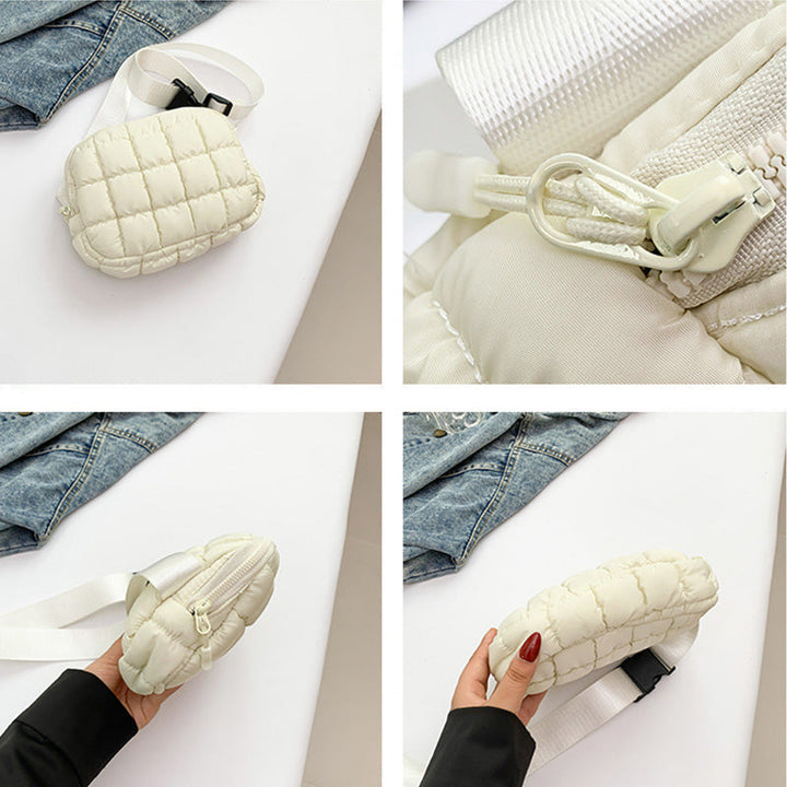 De SANDSBERGORIGINALS puffer tas: perfect als compacte en waterafstotende crossbody voor vrouwen.