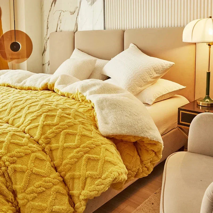 Comfortabel dubbelzijdig dekbedovertrek met warme kasjmier-look. Zacht beddengoed voor elke slaapkamer.