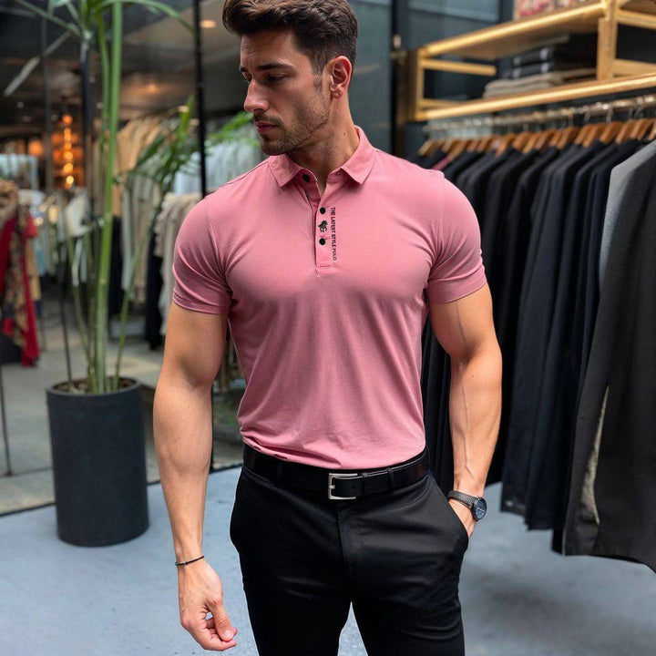Heren luxe zomerpolo van Hoymans. Koel, ademend en comfortabel. Ideaal voor de zomer.