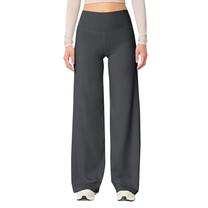 Dames slim fit stretch yoga broek, hoge taille en comfortabele legging voor fitness en actieve vrije tijd.