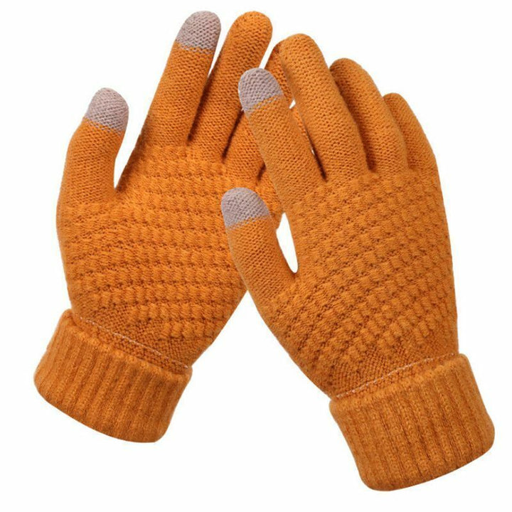 Amara gebreide dameshandschoenen in modekleur, compatibel met touchscreen, houdt je handen warm.
