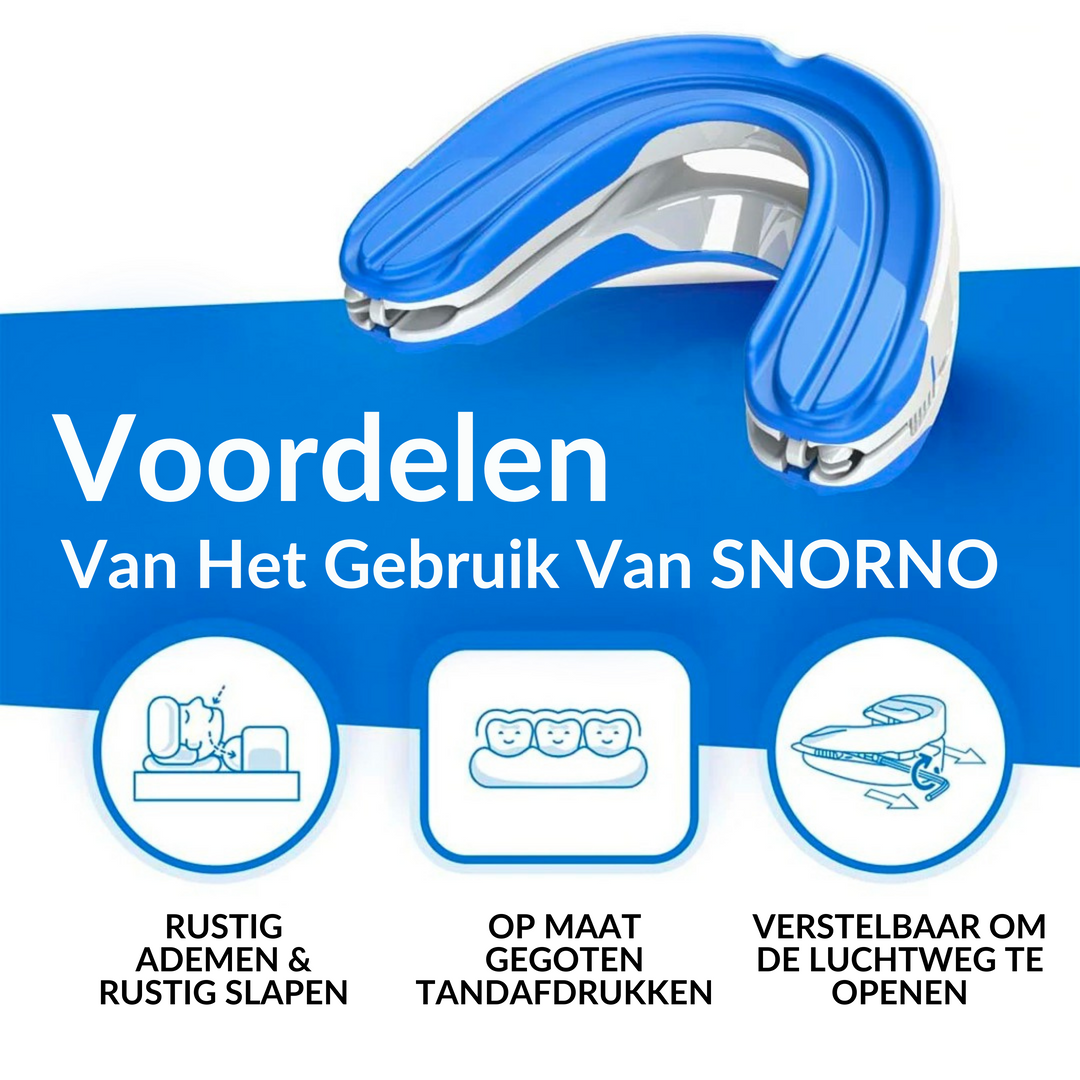 Essentieel item voor persoonlijke verzorging: deze anti-snurk beugel verbetert je nachtrust en gezondheid.