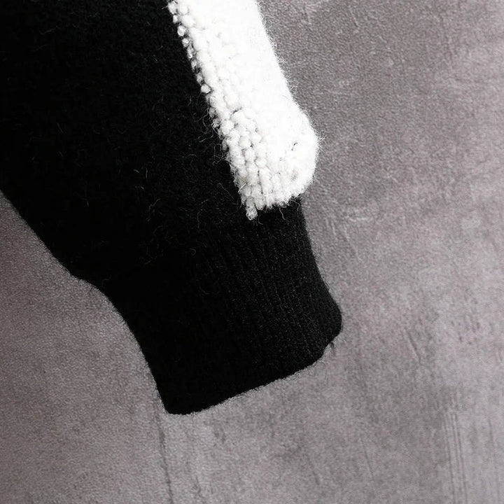 Heren wintertrui met ruitpatroon. Comfortabele en warme kleding voor de stijlvolle man.