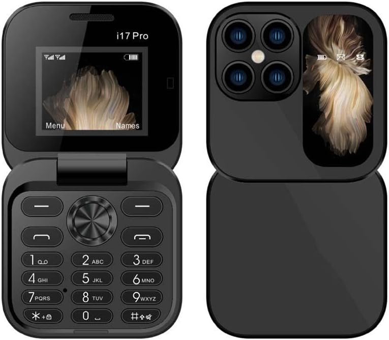 Compacte opvouwbare mini-telefoon, ideaal voor essentiële connectiviteit en dagelijks gebruik.