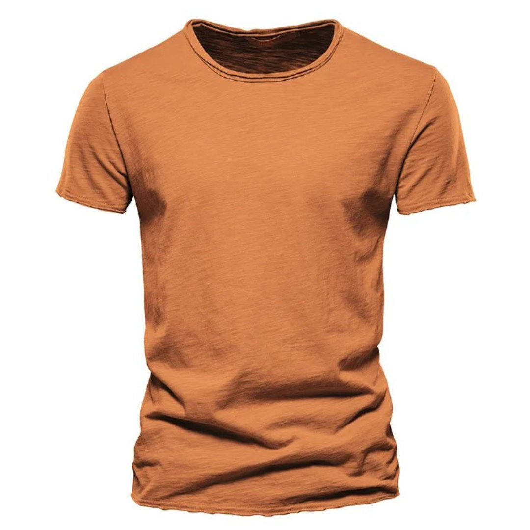 Dagelijks heren t-shirt met ronde hals, een comfortabel en stijlvol basisstuk voor elke gelegenheid.
