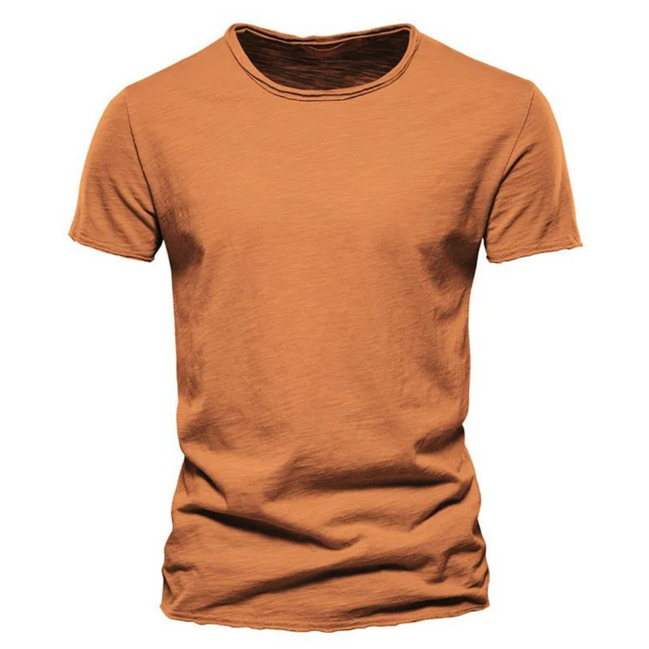 Dagelijks heren t-shirt met ronde hals, een comfortabel en stijlvol basisstuk voor elke gelegenheid.