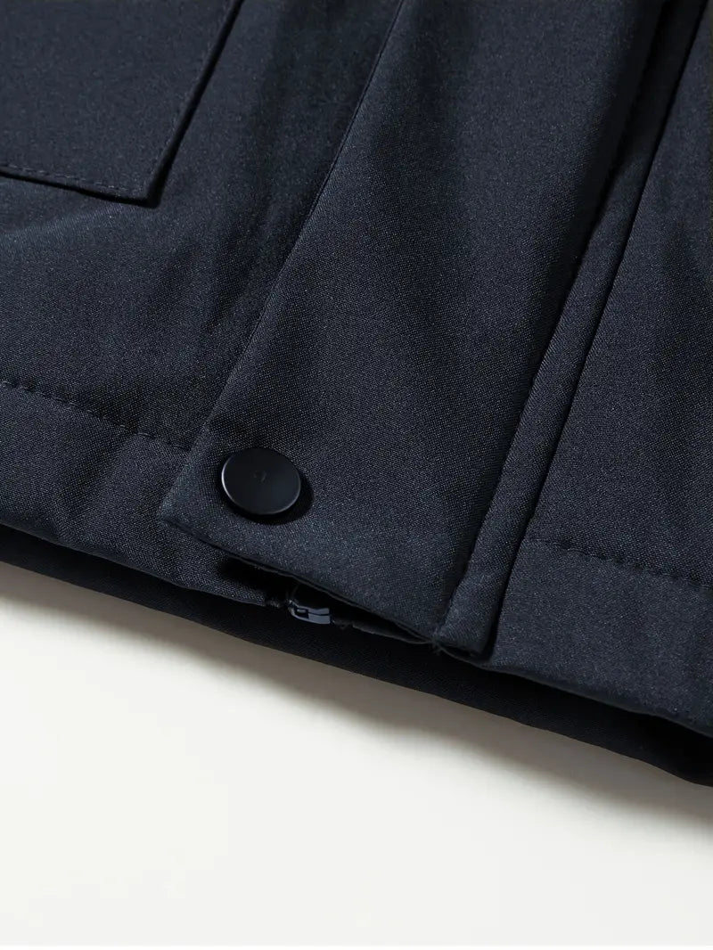 Warme en ademende heren winterjas, een stijlvolle parka voor koude dagen.