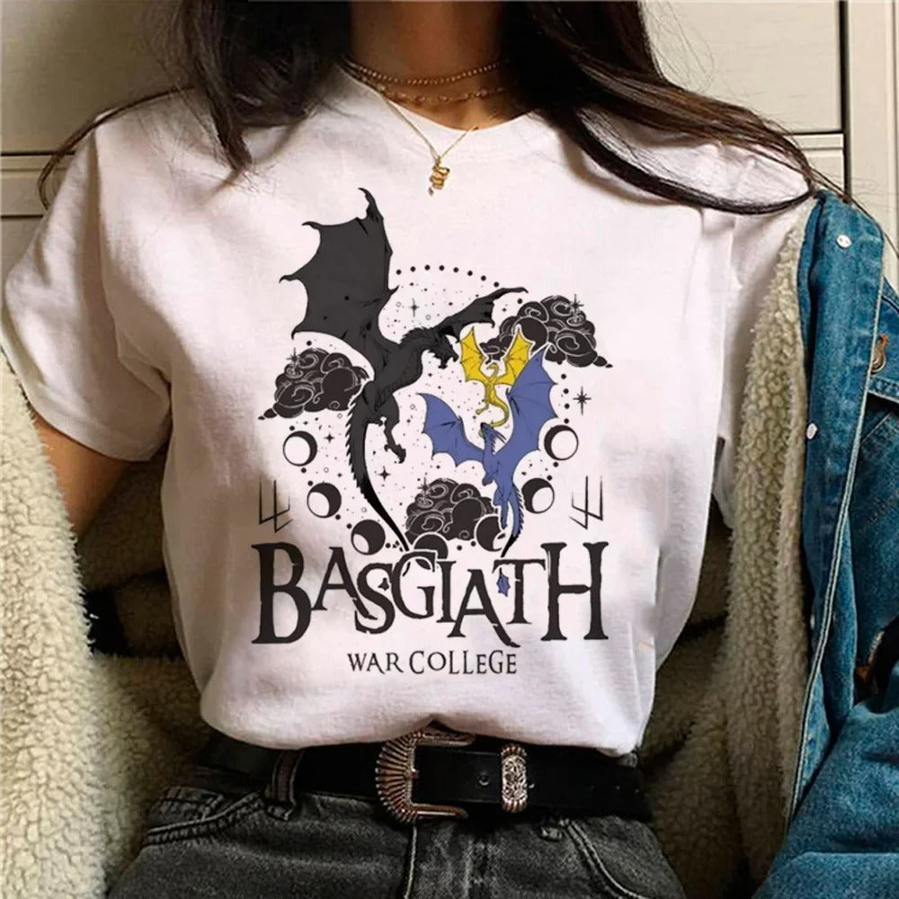 Unisex Basgiath War College sweatshirt voor Fourth Wing fans. Comfortabele fantasy kleding, ideaal voor boekenliefhebbers.