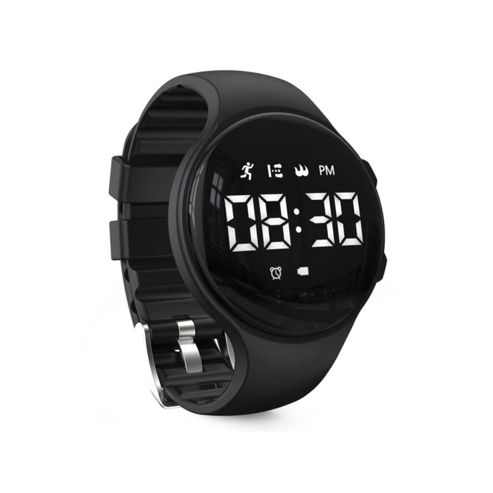 Kinder stappenteller horloge met comfortabele band, ideaal voor dagelijkse activiteiten en sport.
