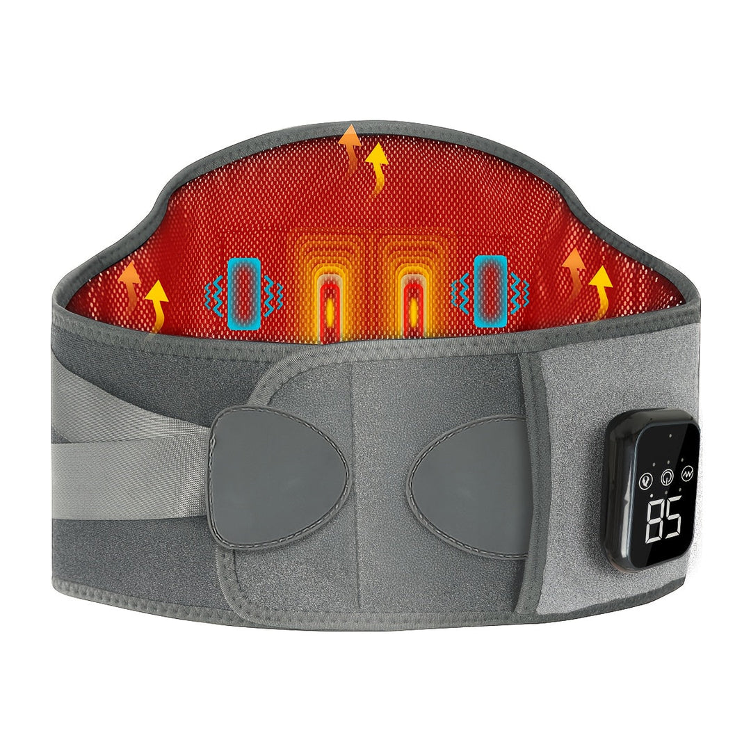 Comfortabele draadloze rug- en taillemassageband, eenvoudig te bedienen voor thuisgebruik of onderweg.