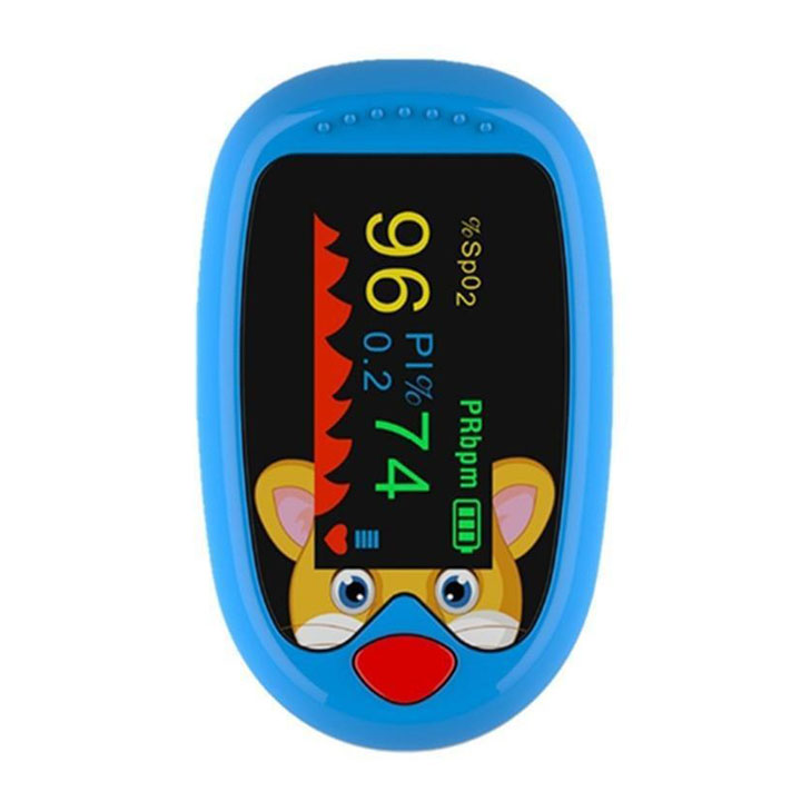 Vingerpulsoximeter, gebruiksvriendelijk voor de hele familie; meet SpO2 en hartslag.