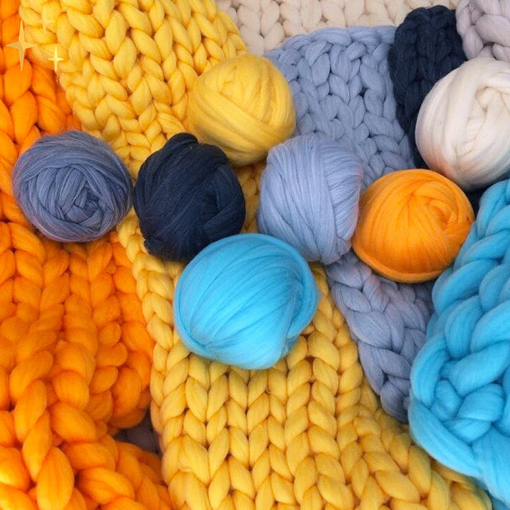 Grofgebreide deken, extra groot & warm. Handgemaakt woonaccessoire voor comfort en gezelligheid in je interieur.