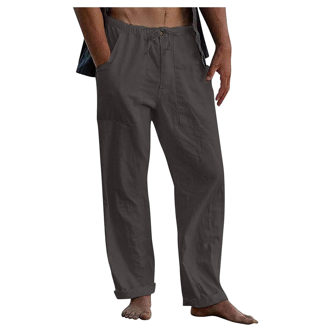 Veelzijdige herenkleding: wijde casual broek die comfort en moderne stijl moeiteloos combineert.