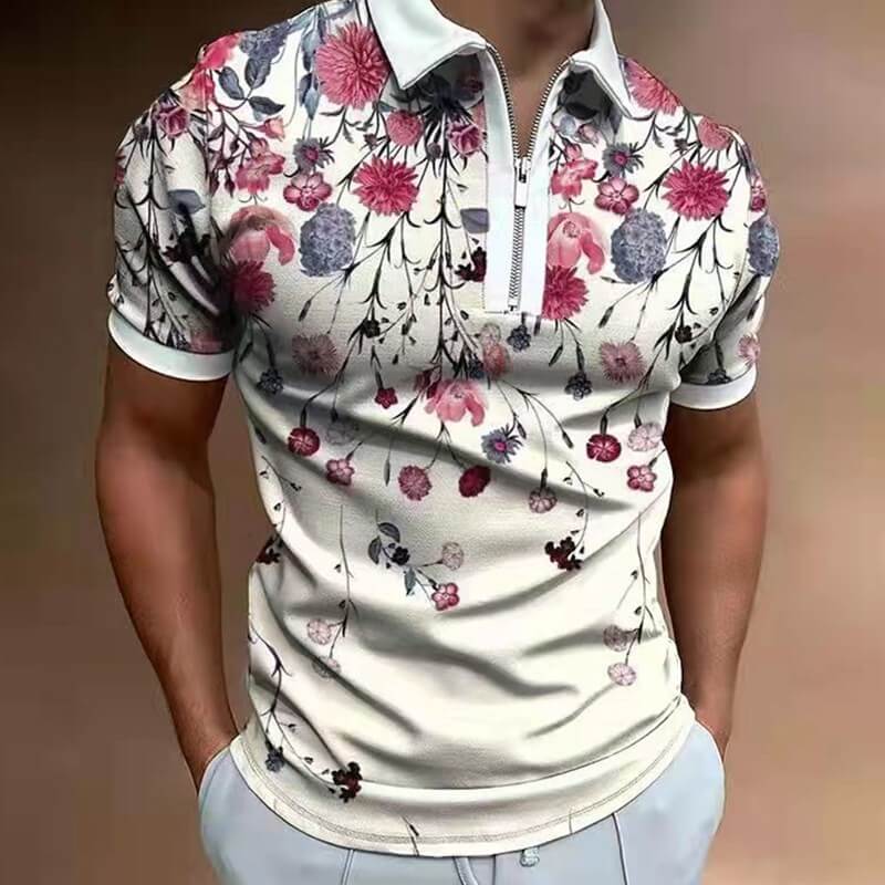 Hoogwaardig heren polo shirt met elegante kraag, een comfortabele en tijdloze keuze voor herenmode.